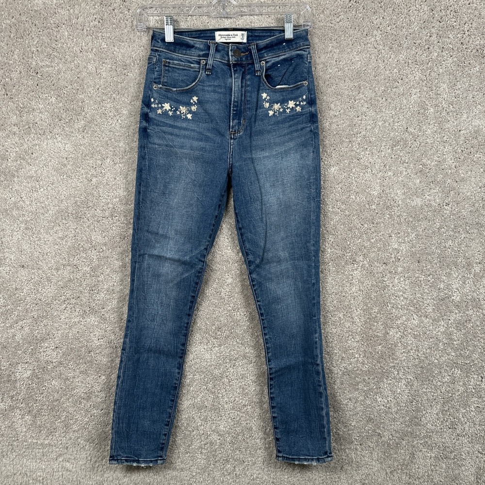 Abercrombie & Fitch Size 26/2 Curve Love The Super Skinny Ankle Jeans High Rise
